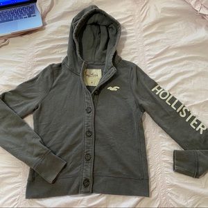 Hollister Button Up Hoodie
